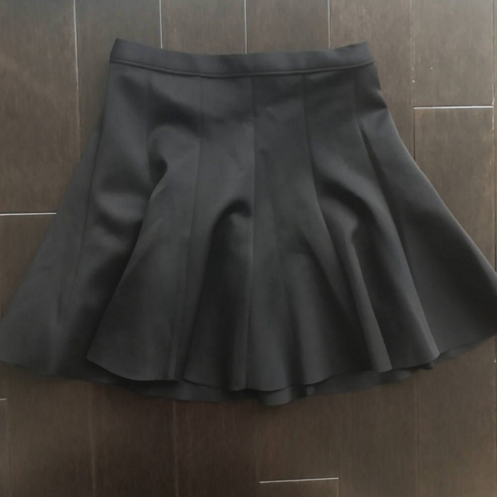 Black mini skirt